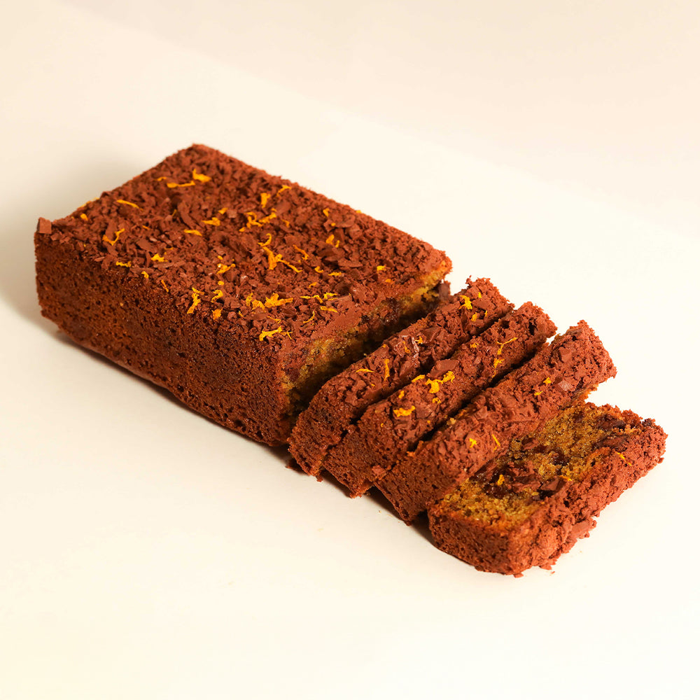 Orange Zest & Dark Chocolate Chunk Almond Cake