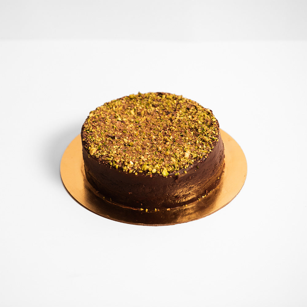 Raspberry Chocolate & Pistachio Cake