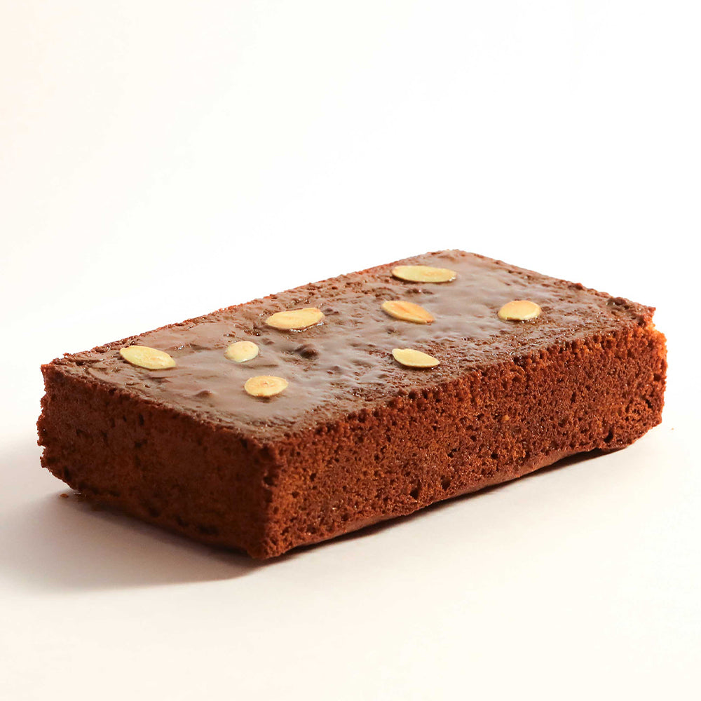 Salted Palm Jaggery Caramel Almond Cake