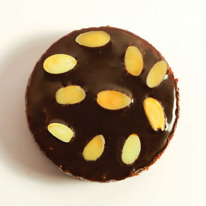 Salted Palm Jaggery Caramel Almond Cake