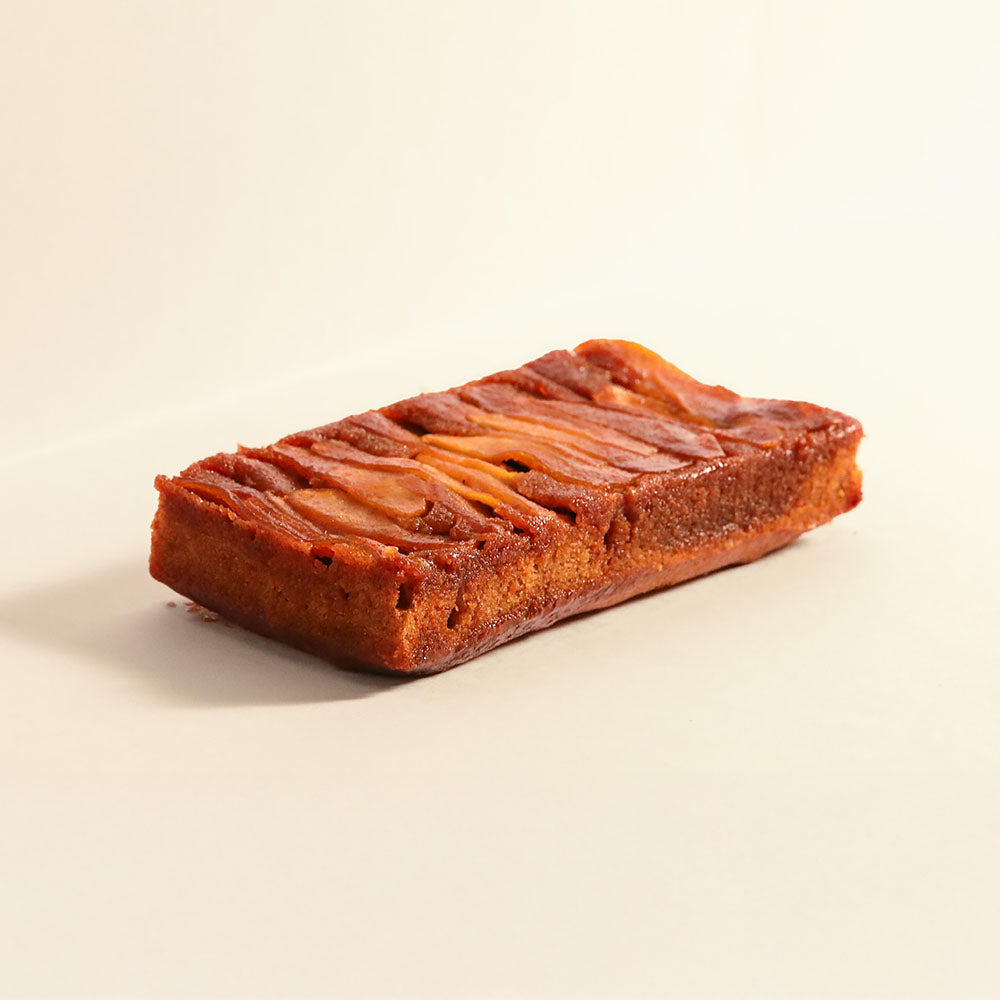 Apple Miso Caramel Almond Cake