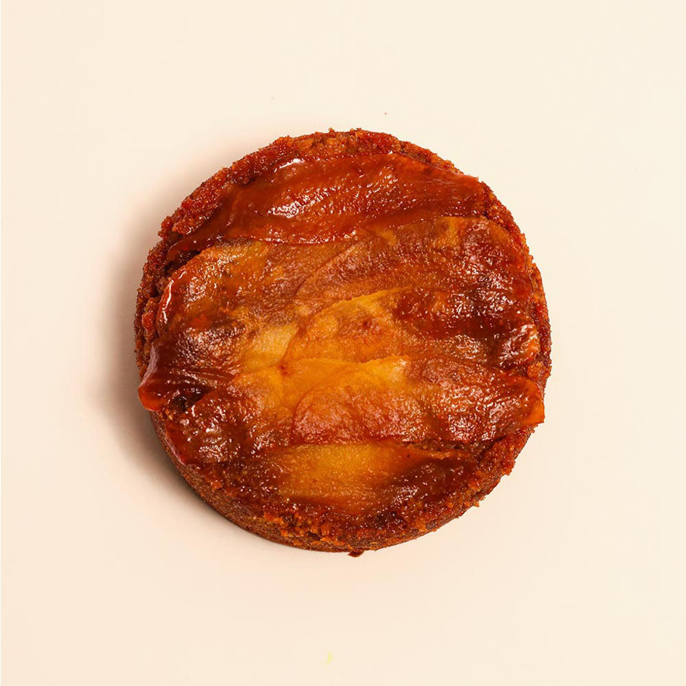 Apple Miso Caramel Almond Cake