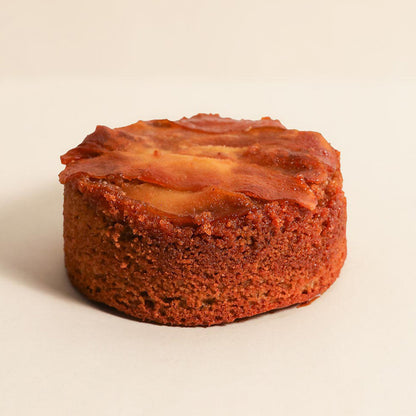 Apple Miso Caramel Almond Cake