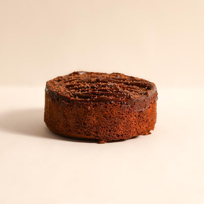 Double Chocolate Whiskey Ganache Almond Cake