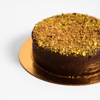 Raspberry Chocolate & Pistachio Cake