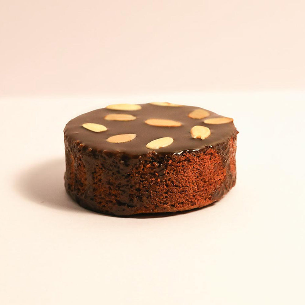 Rum Infused Palm Jaggery Caramel Almond Cake