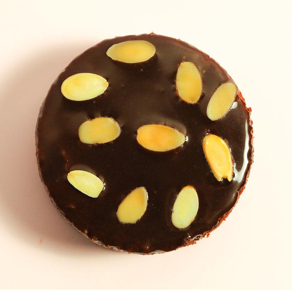 Rum Infused Palm Jaggery Caramel Almond Cake