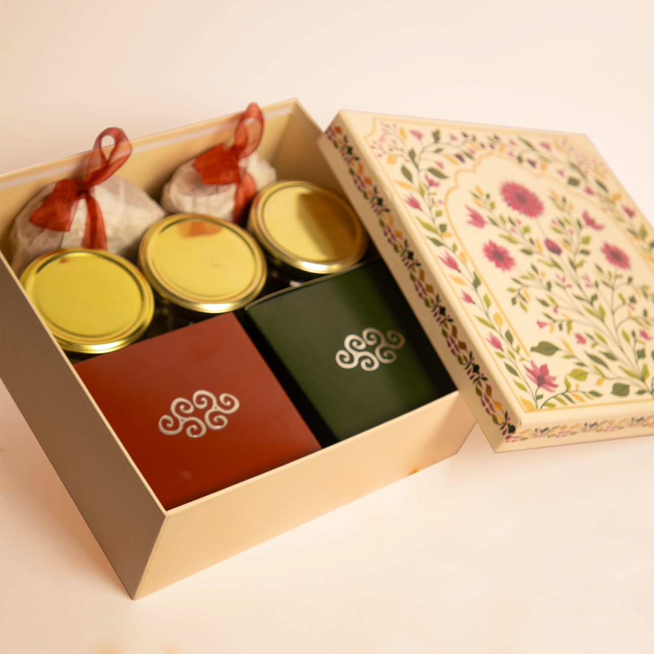 The Round Cake, Brownies, Cookies and Truffle Jar Hamper