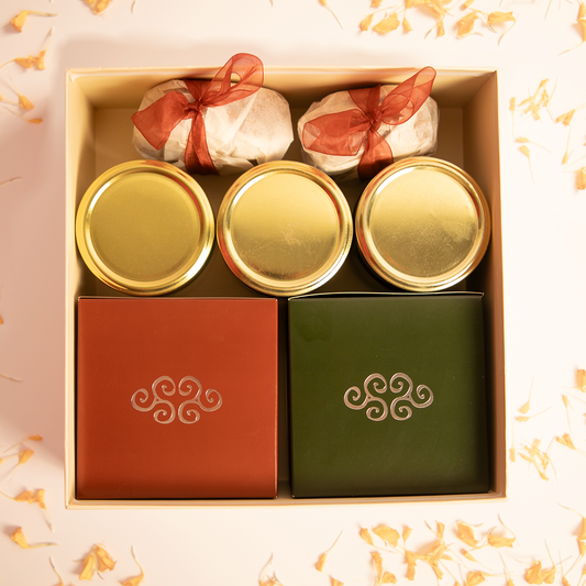 The Round Cake, Brownies, Cookies and Truffle Jar Hamper