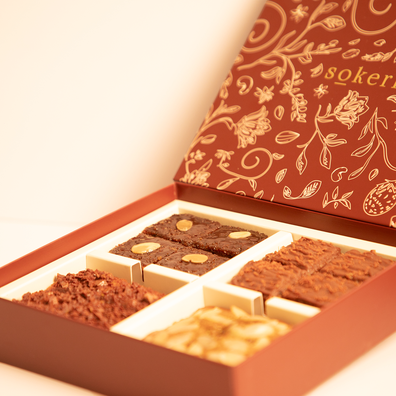 The Classic Almond, Chocolate Chunk, Orange Chocolate and Salted Palm Jaggery Cake Bites Hamper